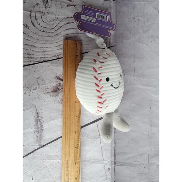 Cuddle Crew Baseball Plush Keychain Backpack Clips New - Picture 4 of 6